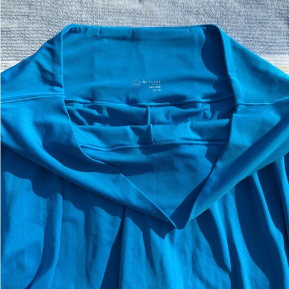 NWT, OFFLINE by Aerie Real Me Bright Blue Tennis Skirt, Sz XL - Picture 4 of 6